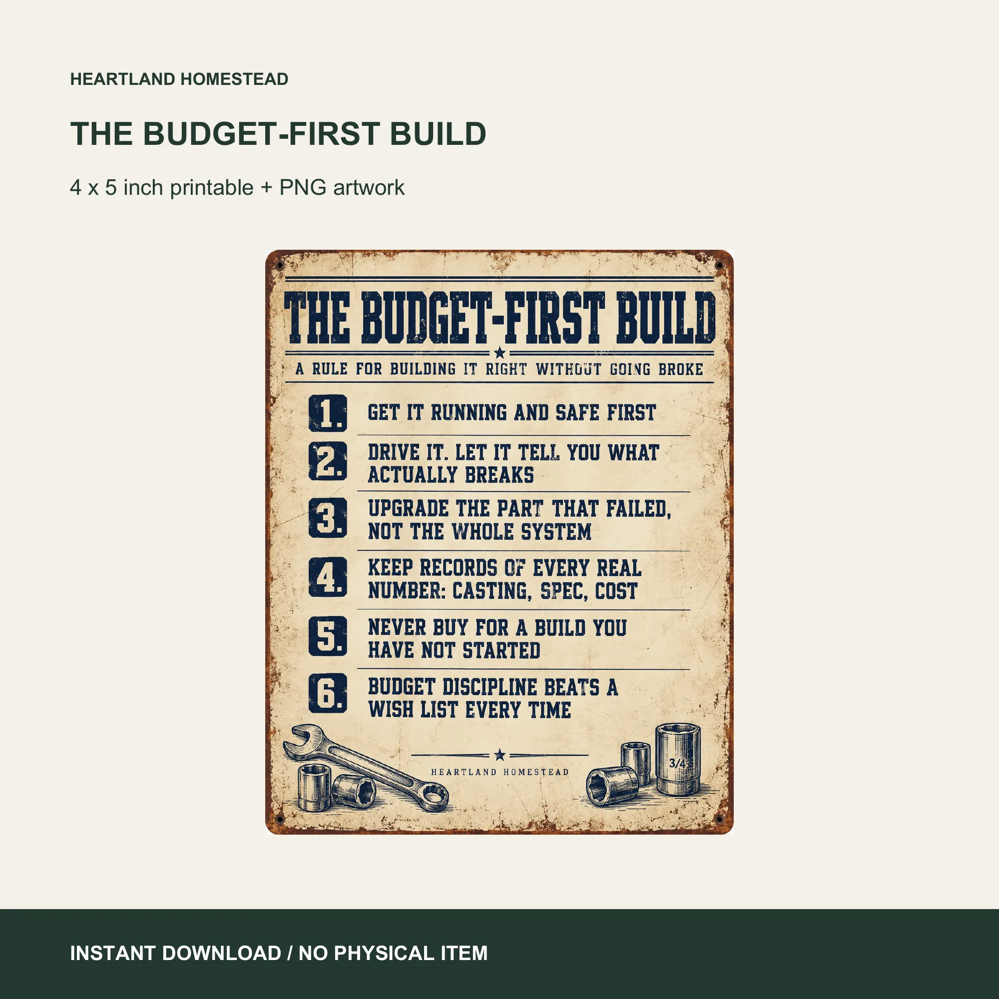 Budget-First Build Poster download preview